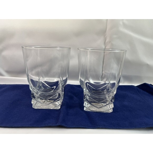 Set of 2 Bormioli Rocco Brillante Double Old Fashioned Glasses 4 1/2”x 3 3/8” - Picture 1 of 7